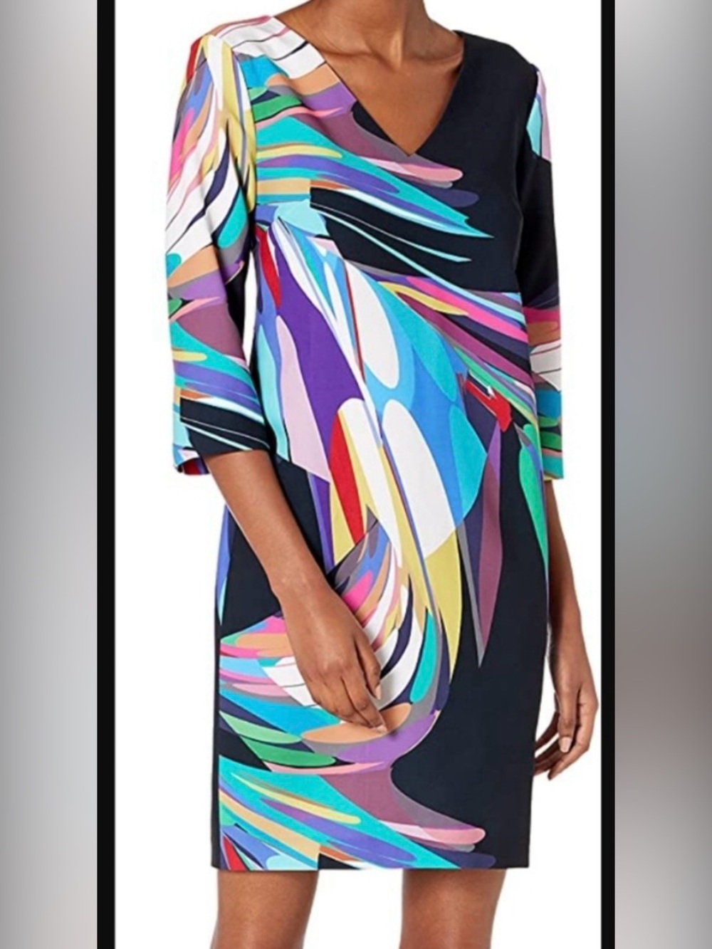 Trina Turk Women’s Swirl Sheath Dress Abstract Print Size 6